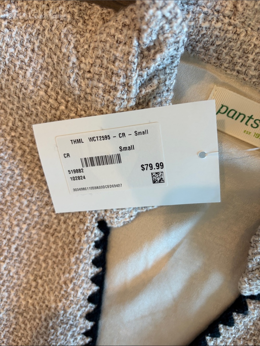 New With Tags The Pants Store THML Tweed Dress Sz S - Picture 8 of 11